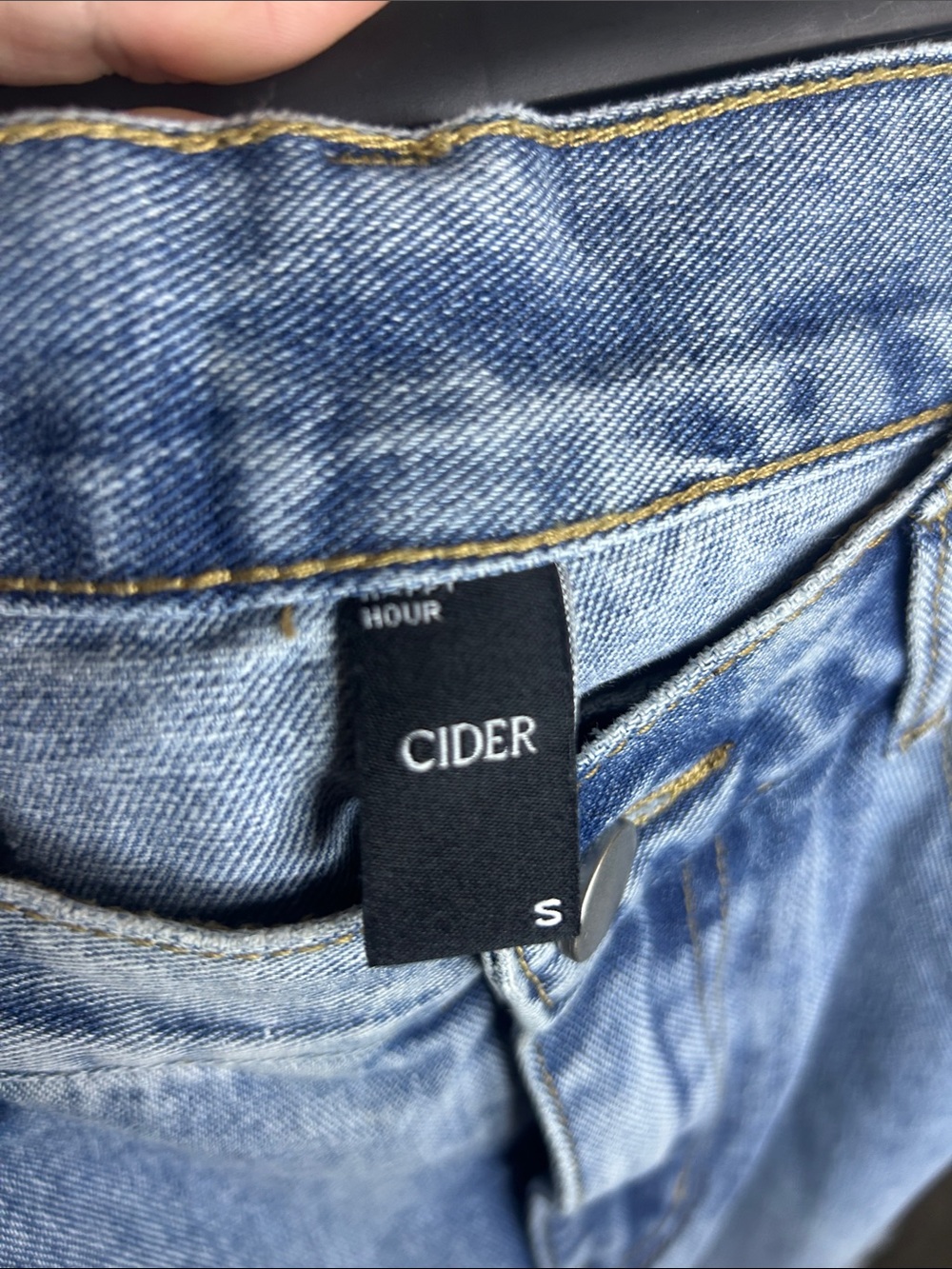 Cider Patchwork Denim Maxi Skirt - Picture 7 of 7